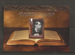 Gibraltar Sc 1351 NH issue of 2012 -Charles Dickens- Sc$6.50