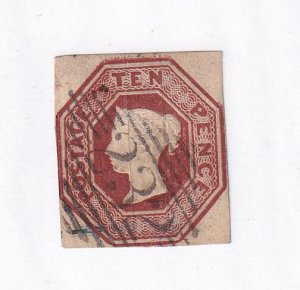 GB Q/VICTORIA 10p & 1sh SUPERB EMBOSSED ISSUES CAT VALUE £2500