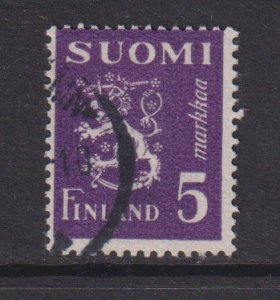 Finland    #176E  used  1945   Lion   5m  purple