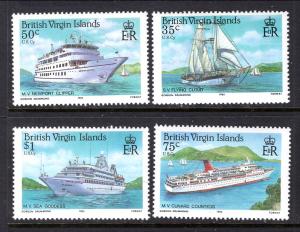 British Virgin Islands 524-527 Ships MNH VF