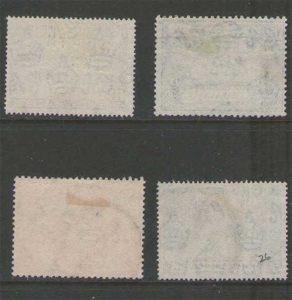 Malaya Singapore 1949 UPU Sc 23-26 or SG 33-36 FU