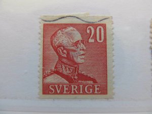 Sweden Suede Sweden 1940-42 20o Perf 12 1⁄2 Fine Green Used A13P13F159-