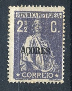 PORTUGUESE COLONIES; ACORES 1920s early Ceres issue Mint hinged 2.5c. value