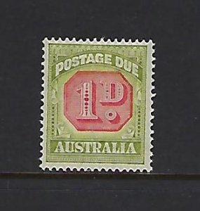 AUSTRALIA SCOTT #J65 1938 POSTAGE DUES PERF 14 1/2 X14 1P - MINT LIGHT  HINGED