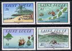 ST. LUCIA - 1992 - Discovery of St. Lucia Comm - Perf 4v Set - Mint Never Hinged