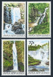 Papua New Guinea 729-732, MNH. Michel 610-613. Waterfalls 1990.Guni,Rouna,Ambua,