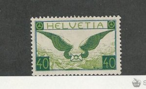 Switzerland, Postage Stamp, #C14 Mint No Gum VF, 1929 Airmail