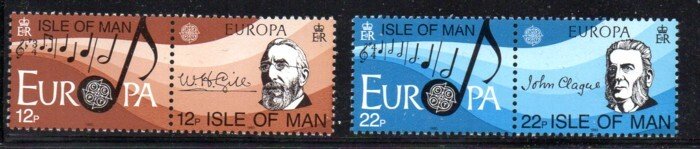 Isle of Man Sc 282-283 1985 Europa, Music,  stamp set mint NH