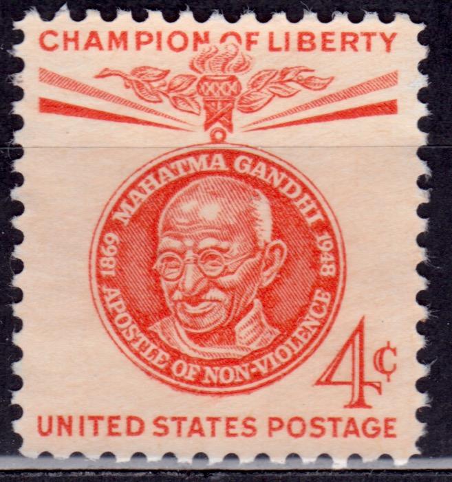 United States, 1961, Mahatma Gandhi, 4c, sc#1174, used