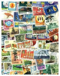 Sri Lanka Stamp Collection - 400 Different Stamps