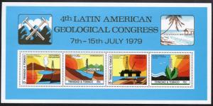 TRINIDAD & TABAGO 1979 Latin Americian Geological Congress MINISHEET MNH [2180]