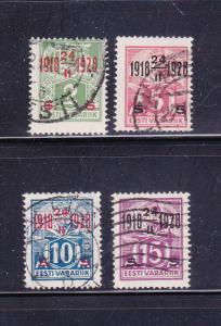 Estonia 84-87 U Surcharges