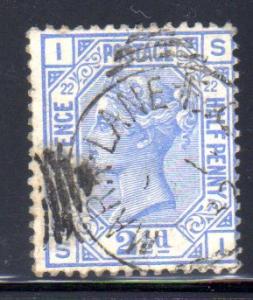 Great Britain  82 U, plate 22   -   cat$40