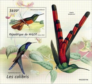 2022/05- NIGER - HUMMINGBIRDS                  1V   MNH **