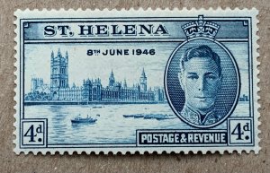 St. Helena 1946 4p Peace, MNH. Scott 129, CV $0.35. SG 142