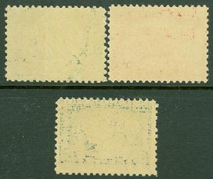 EDW1949SELL : USA 1920 Scott #548-50 Very Fine-Extra Fine, Mint NH. Catalog $97.