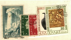 Greece #541, 545-6, 1310-1 used