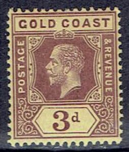 Gold Coast, Scott #73; 3p King George V, MH