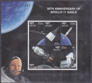 1999 Bhutan 1970-1975KL 30th Anniversary Of Apollo 11 8,50 €