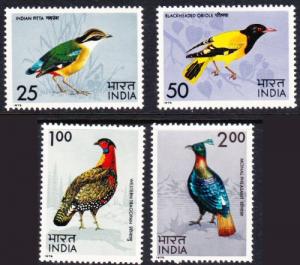 India #656-59 MH birds