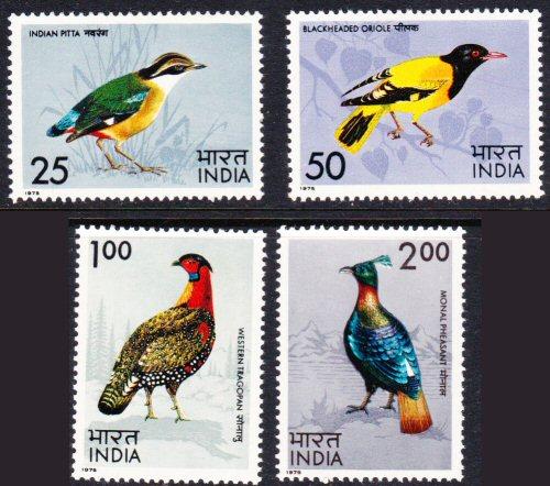 India #656-59 MH birds
