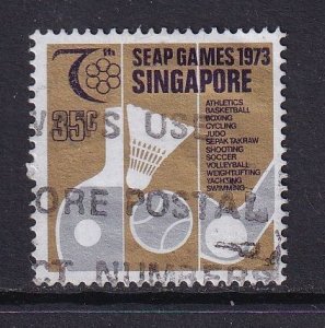 Singapore   #186  used   1973  SE Asia games 35c