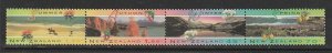1994 New Zealand - Sc 1208a - MNH VF - strip of 4 - Scenic views (seasons)