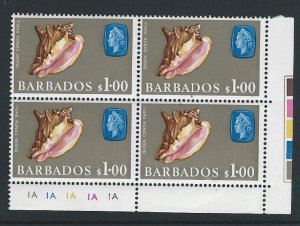 Barbados Plate Block mnh sc 279