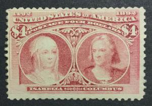 MOMEN: US #244 MINT OG H #26603
