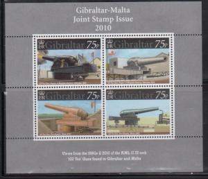 Gibraltar 1221 Guns of Gibraltar and Malta Mint NH