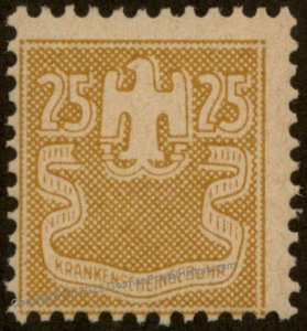 Germany MNH 25pf Krankenscheingebuehr Medical Receipt Revenue Stamp 96206