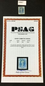 MOMEN: US STAMPS  #72 USED *PSAG CERT**  LOT #6867