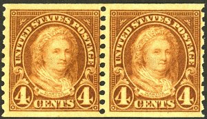 U.S. #601 MINT PAIR OG NH