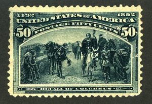 U.S. #240 MINT NG LARGE THIN