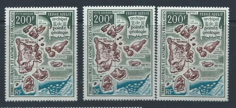 FSAT C22 MNH X 3 VF. 2018 CV $210.00