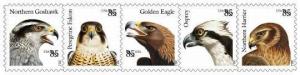 2012 85c Birds of Prey, Falcon, Eagle, Strip of 5 Scott 4608-4612 Mint F/VF NH