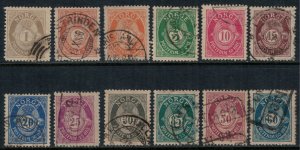 Norway #47-58  CV $67.40  complete set