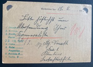 1917 Altenburg Germany Air Force Luftwaffe  Feldpost Postcard Cover