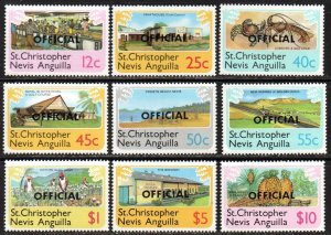 St. Kitts-Nevis Sc #O1-O9 MNH