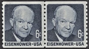 US 1401 MNH VF 6 Cent Eisenhower Pair