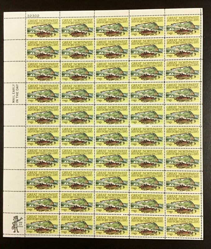 1409    Fort Snelling  Minnesota 150th Anniversary  MNH 6¢ Sheet of 50  1970