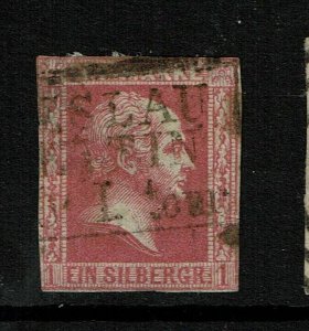 Prussia SC# 6, Used, shallow top/ctr thin, side tear - S16246