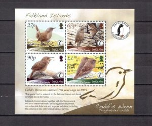 2009	Falklands Islands 	birds wwf s/s MNH	264