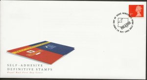 19/10/1993 1st NVI WALSALL EX BOOKLET SELF ADHESIVE STAMP ISSUE FDC