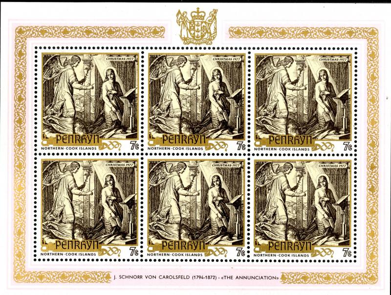 PENRHYN 90-2  S/S MNH SCV $15.00 BIIN $7.50