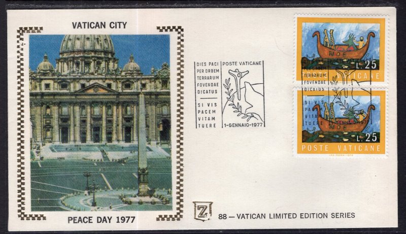Vatican City Peace Day 1977 Zaso Cover
