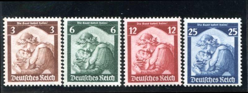 Germany 448-451 MNH 1935 Saar return