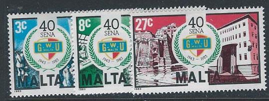 Malta 634-636 (H)  
