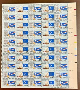 2506-2507   Micronesia/Marshall Island  MNH 25 c Sheet of 50 FV $12.50