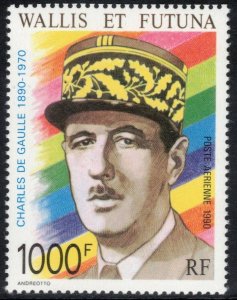 WALLIS & FUTUNA 1990 Charles de Gaulle; Scott C165; MNH